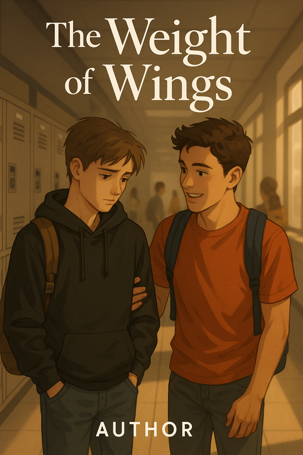 Cover banner for The Weight of Wings — Book One: Freshman Year